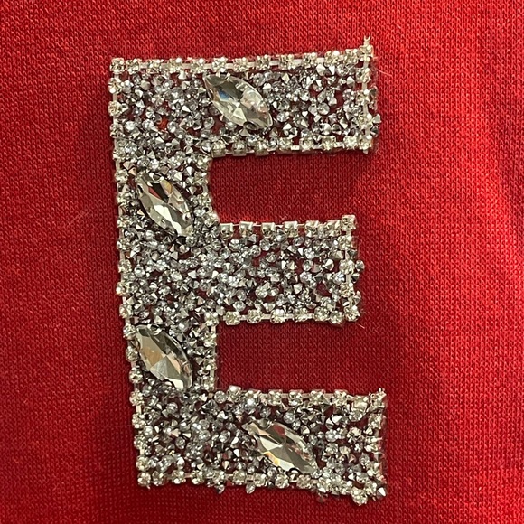 Ugly Christmas BiBi "Merry" Silver Glitter Red Sweatshirt. - Picture 3 of 10